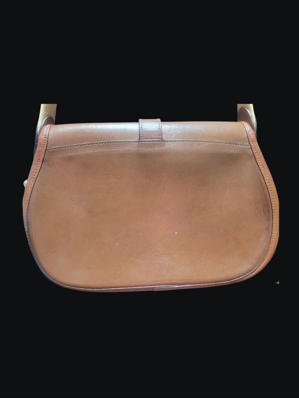 Dooney & Bourke Smooth Bridle Leather Over & Under Saddle 1981-1983 Rare #1264 - Picture 4 of 16
